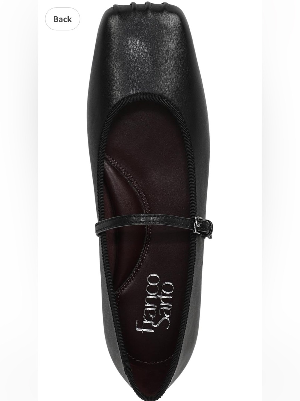 New $140 Franco Sarto Women's Oriel Ballet Flats Maryjane Strap 9.5 leather